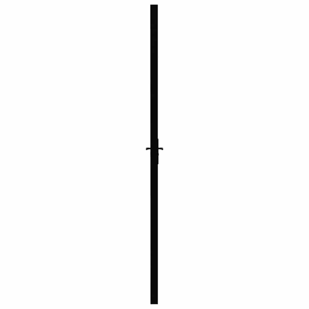 Vidaxl Drzwi Wewnętrzne, Szkło Esg I Aluminium, 76X201,5 Cm, Czarne