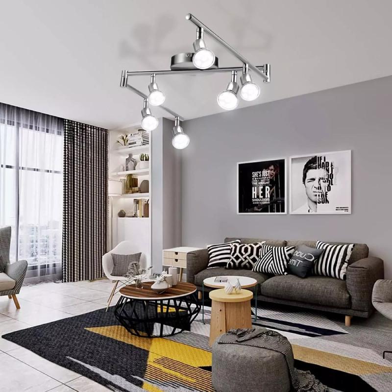 Modern Minimalist Iron Art Spotlight Decorative Lighting For Exhibition Background Walls