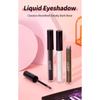 QIBEST Eyeshadow Liquid Matte Pearl Fine Flash Dark Black System of Europe and The United States Punk Smoky Makeup Eyeshadow Liquid