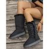 Cross-Border Trade 2025 Winter New Arrival: Women's Thick-Sole Fleece-Lined Snow Boots - Warm, Slip-Resistant, Height-Enhancing