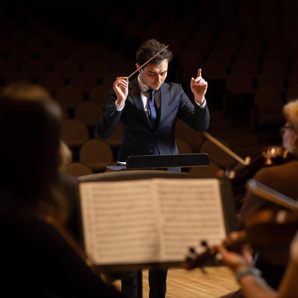 PATIKIL Music Conductor Baton Set of 4 Orchestra Batons with Resin Handle for Vocal Teachers and Music Yellow 38cm/15inch Directors,