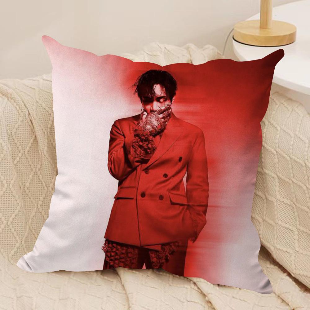 DDPR Ian Saint Cushion Cover Silky Short Plush DoubleSided Printed Pillow Case for Sofa All Seasons Home Decor Gift