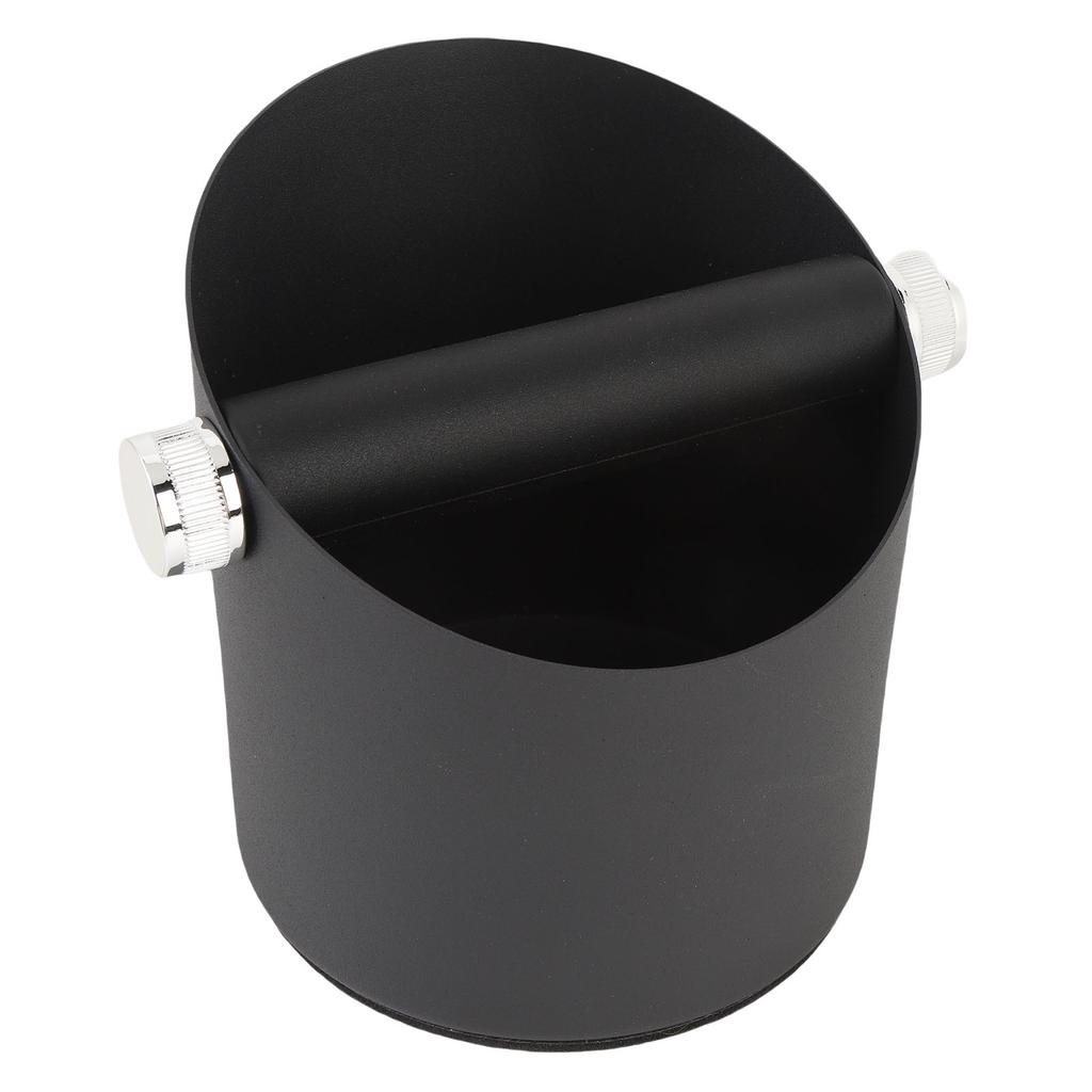 Small Coffee Knock Box Carbon Steel Coffee Grounds Container Waste Bin for Household