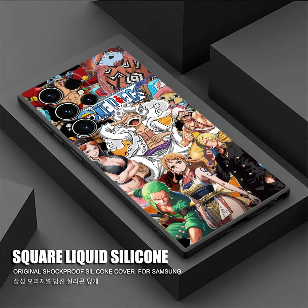 Phone Case For Samsung Galaxy S25 S24 S23 S20 S21 FE S26 S22 Ultra S26 Plus S25FE Silicone Cover Monkey D Luffy One Piece Anime
