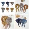 Soft Flower Print Neckerchief Adjustable Hair Scarf Breathable Headwear for Spring Summer Outfit Hair Styling Bandana