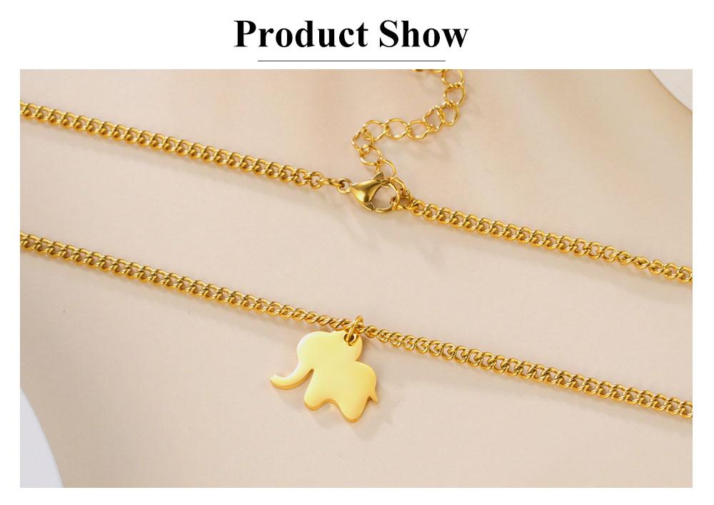 Cazador 2026 Elephant Mother Daughter Pendant Necklace for Women Cute Animal Neck Chain Stainless Steel Jewelry Gift Wholesale