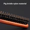 New Professional Salon Peel Back Hair Brush Boar Bristle Wood Slim Line Comb Hair Brush Extension Hair Styling Tool