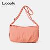 Fashion solid color bag messenger bag women's new women's shoulder bag hot-selling women's bag lightweight nylon cloth satchel