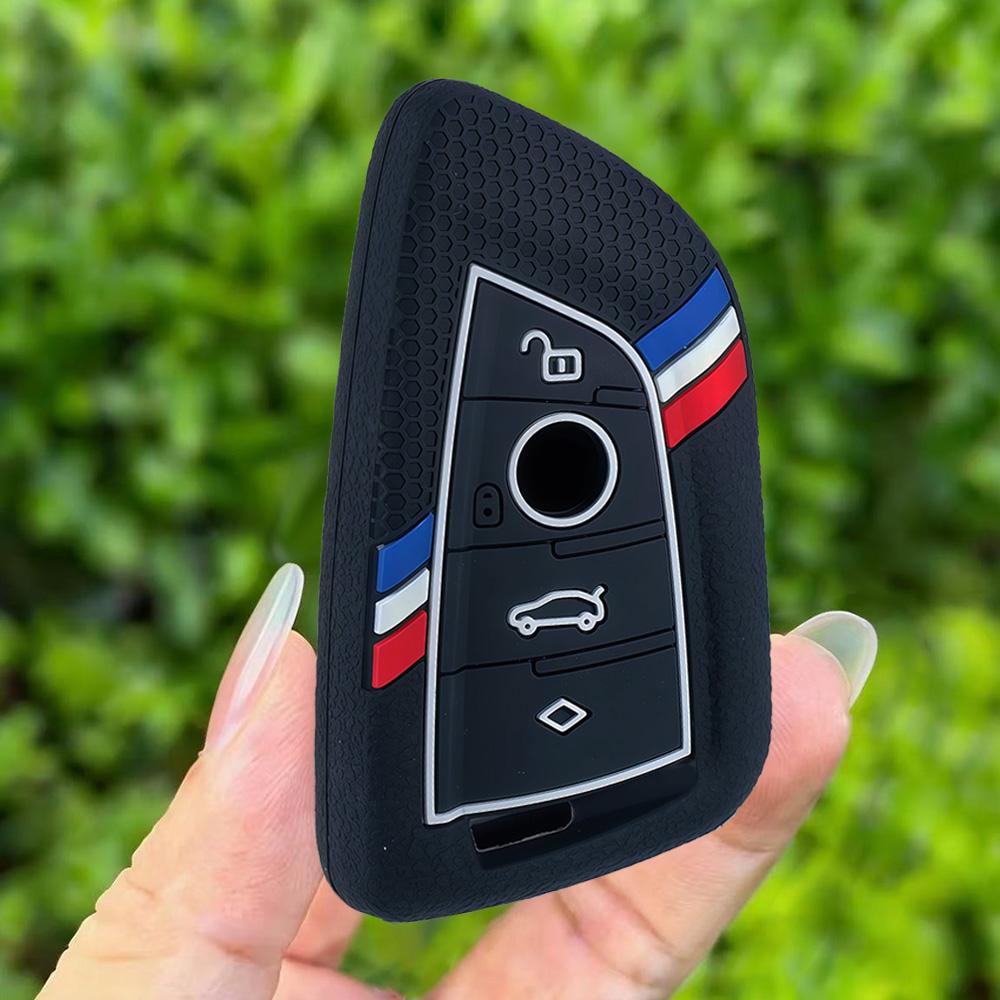 

Силиконовый чехол для дистанционного ключа автомобиля, брелок для ключей BMW X1 X3 X4 X5 X6 серии 1 2 3 5 7 G20 G02 G05 G31 G23 F34 F15 F40 IX3