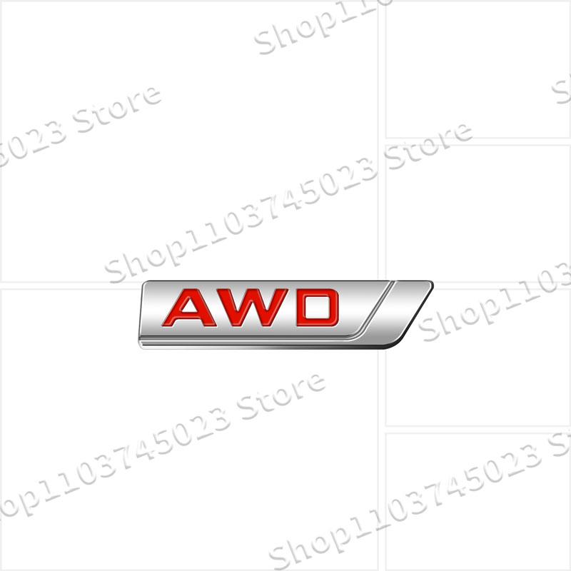 1Pc 3D Metal AWD Logo Car Front Grille Emblem Sticker Decor For Coolray Emgrand Panda Tugella Trunk Rear Tailgate Accessories