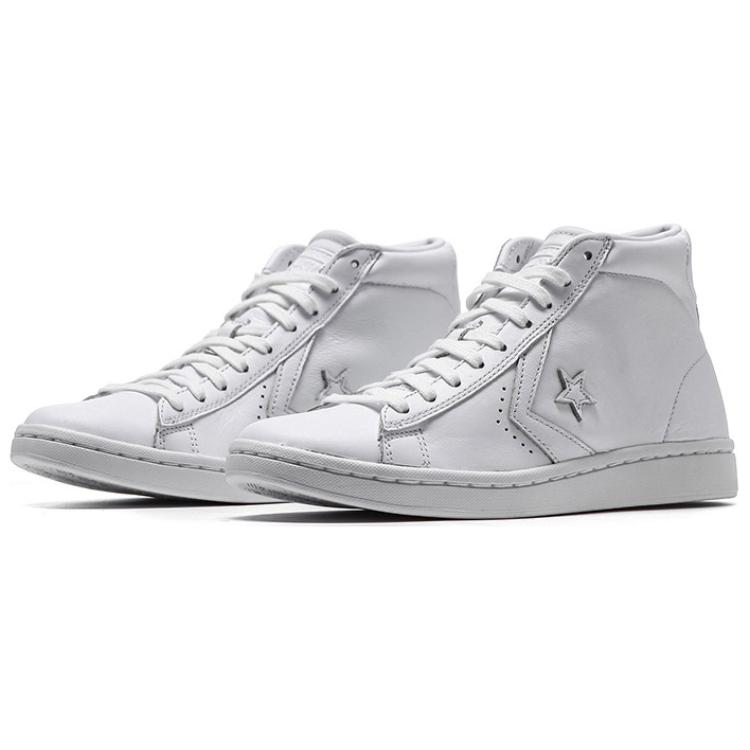 Converse Cons Slip Resistant Abrasion Resistant High top Skateboard Shoes Women's White 558016C