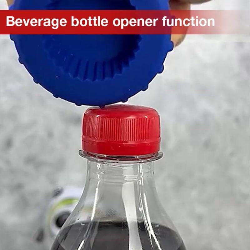 3-In-1 Beer Bottle Opener Magnet Beer Opener Stainless Steel Push Down Opener Wine Beer Soda Cap Opener Kitchen Accessories 2025