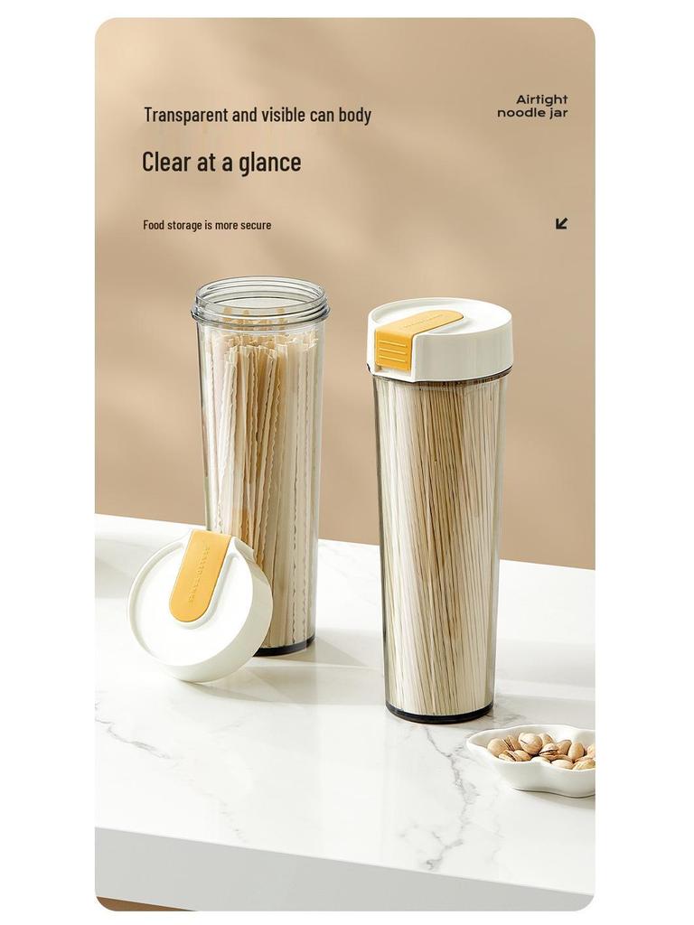 Food-Grade Noodle Box: Coarse Grain Dried Pasta Storage Jar