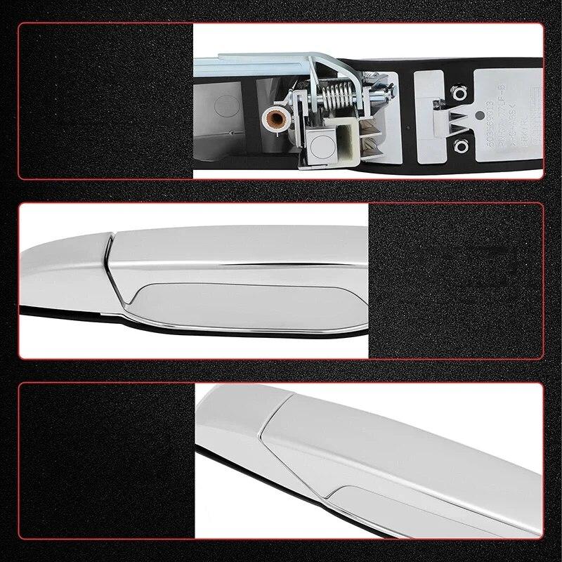 Car Door Handle for 2007-2013 Chevy Tahoe GMC Yukon Sierra Denali Front Rear 22738722 22738721 25960526 25960525 15915150