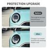 ABS Glossy And Matt Black Color Angry Eyelid For Mini Cooper F65 F66 Headlight Double Eyelid Exterior Decorative Car Accessories