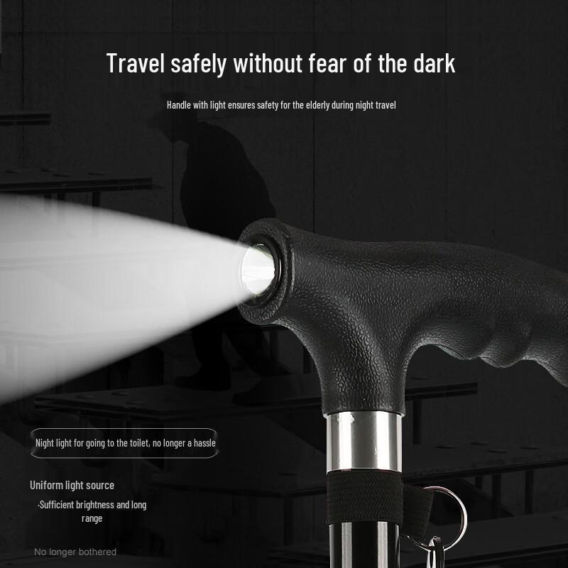 KODENOR LED Telescopic Walking Stick for Elderly