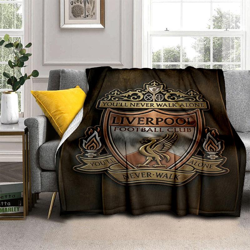 Liverpool Football Club Badge Blanket Sofa Blanket Camping Trip Outdoor Plush Blanket Bedroom Nap Blanket