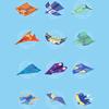 36 Pages  Children Creative Origami Paper Planes Folding DIY Parent-child Full Color Handicraft Toy Aircraft Educational Toy