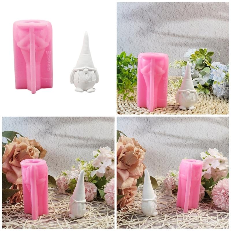Christmas Dwarf Figurine Silicone Molds for Epoxy Resin Candle Making Home Decoration Cement Gypsum Silicone Molds