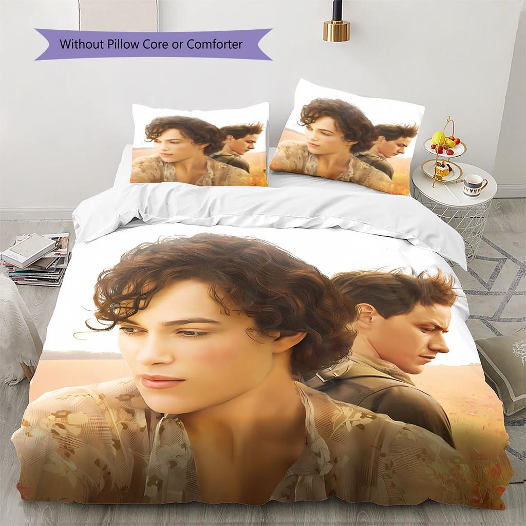 atonement Pattern Bedding Quilt Set Quilt Cover Pillowcase Home Decoration Birthday Gift (1 * duvet cover + 2 * pillowcase, without core)