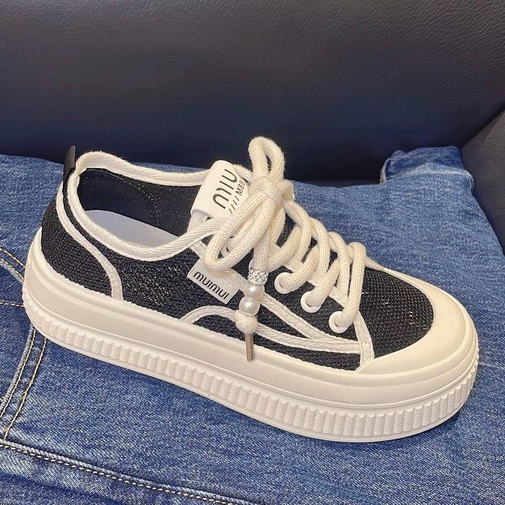 

Fisherman shoes 2025 soft-soled thin fashion mesh shoes summer one-pedal platform casual board shoes mesh breathable women s shoes 40 чёрный