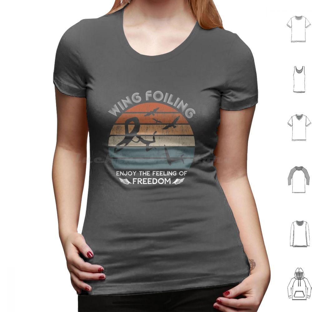 Wing Foiling Surfer Gifts T Shirt 6xl Cotton Cool Tee Wing Surf Watersports Sky Wing Wing Surf Wing Foiling Surfer Enjoy The