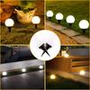 Rainproof Solar Garden Stake Light - Round Ball for Lawn, Pathway, Outdoor Courtyard, and Landscape