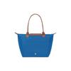 Longchamp Borsa a Tote Le Pliage 28 Manico Lungo Tela e Pelle Donna tote Blu Cobalto 2605089P78