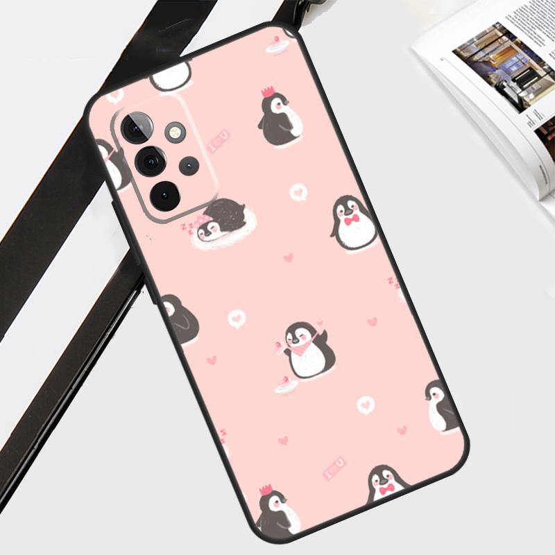 Penguin Case For Samsung Galaxy A55 A35 A15 A56 A36 A26 A16 A06 A54 A34 A14 A12 A22 A32 A52 A13 A53