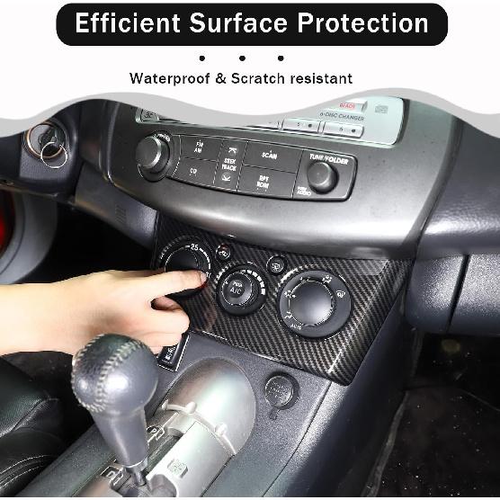 Center Console Air Conditioning Adjustment Panel Cover for Mitsubishi Eclipse 2006-2011, Car A/C Switch Button Frame Trim Accessories ABS Material
