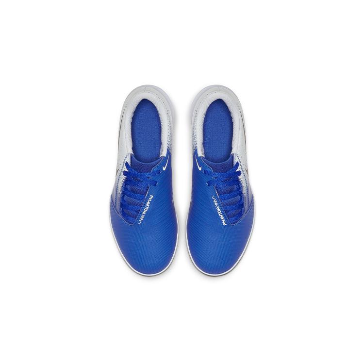 New Nike Phantom Venom Slip Resistant Cushioning Wear Resistant Coverage Low Top Kids' Soccer Shoes Blue White Kids' AO0400-104