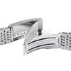Curved End Stainless Steel Watch Strap 18mm 20mm 22mm for Jubilee Bracelet for Rolex Band Steel Strap Folding Buckle Accessories