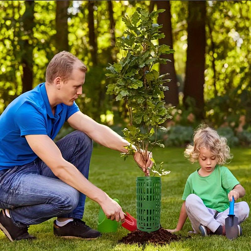 1pc Green Plastic Tree Protectors Connectable Tree Guards For Lawn Care Durable Plant Protection Equipment Gardening Accessories