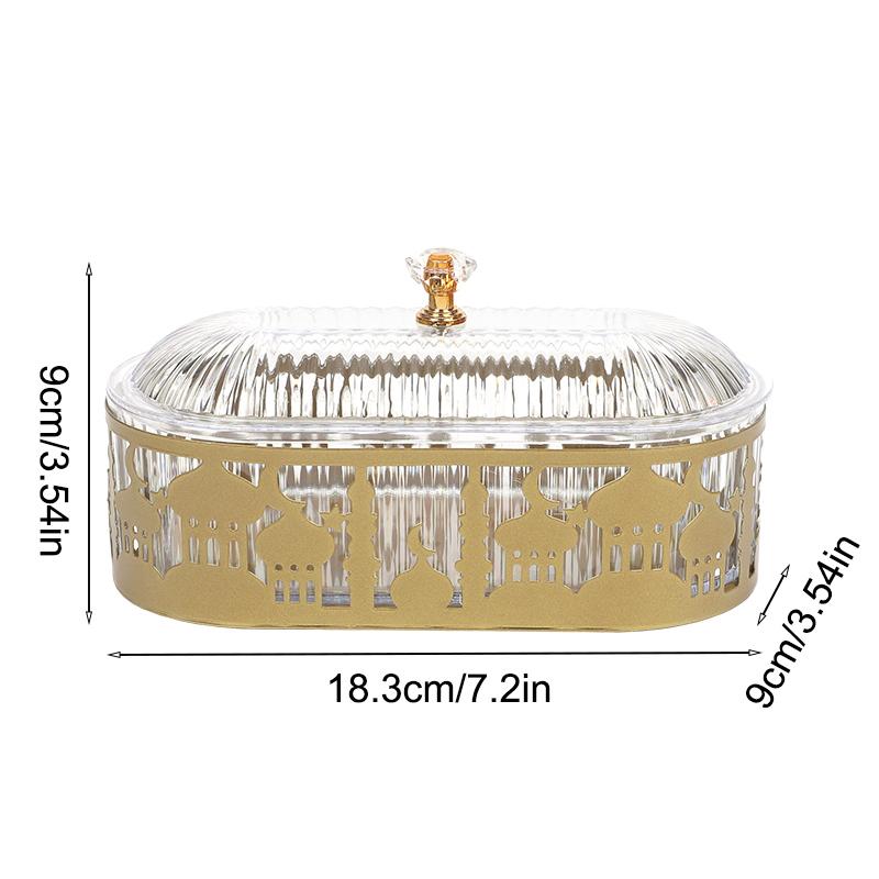 Ramadan Candy Food Tray EID Mubarak Decoration For Home Dessert Box 2025 Ramadan Kareem Islamic Muslim Party Supplies Eid Gifts