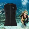 3mm Women Wetsuit Top Scuba Tops Keep Warm Modern Swimsuit Zipper Diving Vest Wet Suit for Surfing