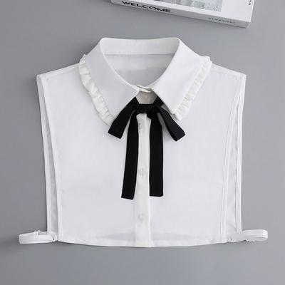 Mode Baumwollhemd Falscher Kragen Klassische Abnehmbare Bluse Falscher Kragen Vintage Damen Revers