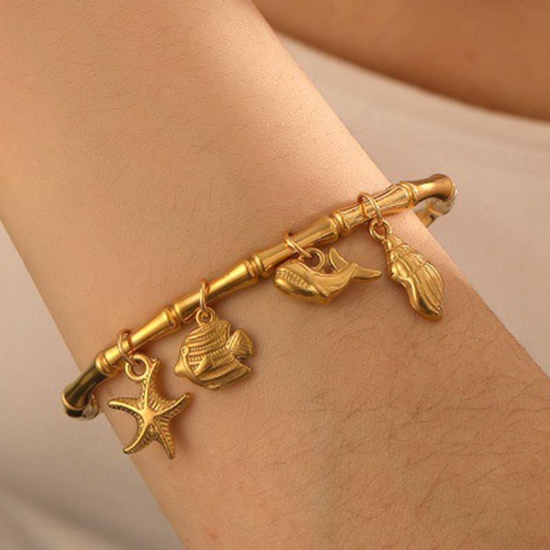 Women All Match Butterfly Love Heart Crown Bracelet Cuff