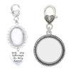Photo Frame Pin with Pendant Oval Picture Frame Brooch for Wedding Party Bridal Lapel Pin Accessories Party Accessory