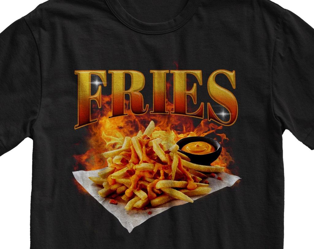Fries Graphic T-Shirt: Y2K Alternative Unisex Top