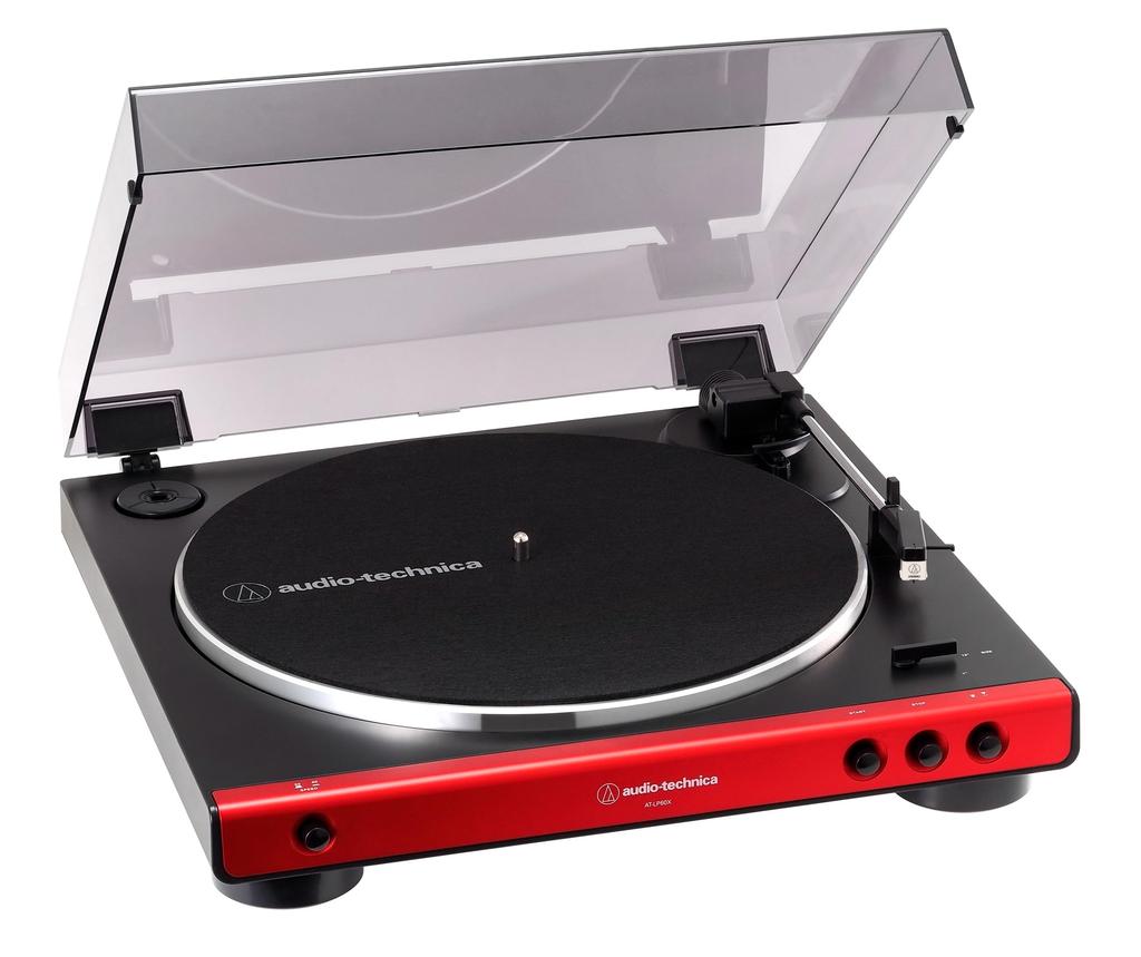 Audio Technica Tam Otomatik Plak Çalar Kırmızı AT-LP60X RD