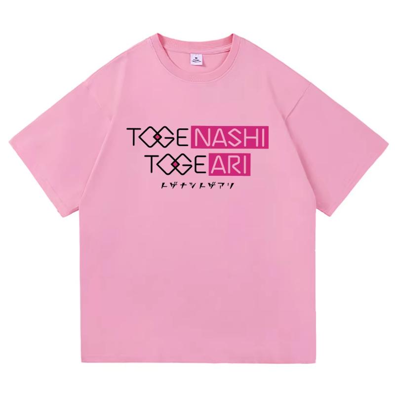 Anime Girls Band Cry Nina Iseri T-Shirt Mode Frauen Harajuku Buchstabenaufdruck T-Shirt Unisex Manga Retro Lässige Baumwoll-Tees Shirts