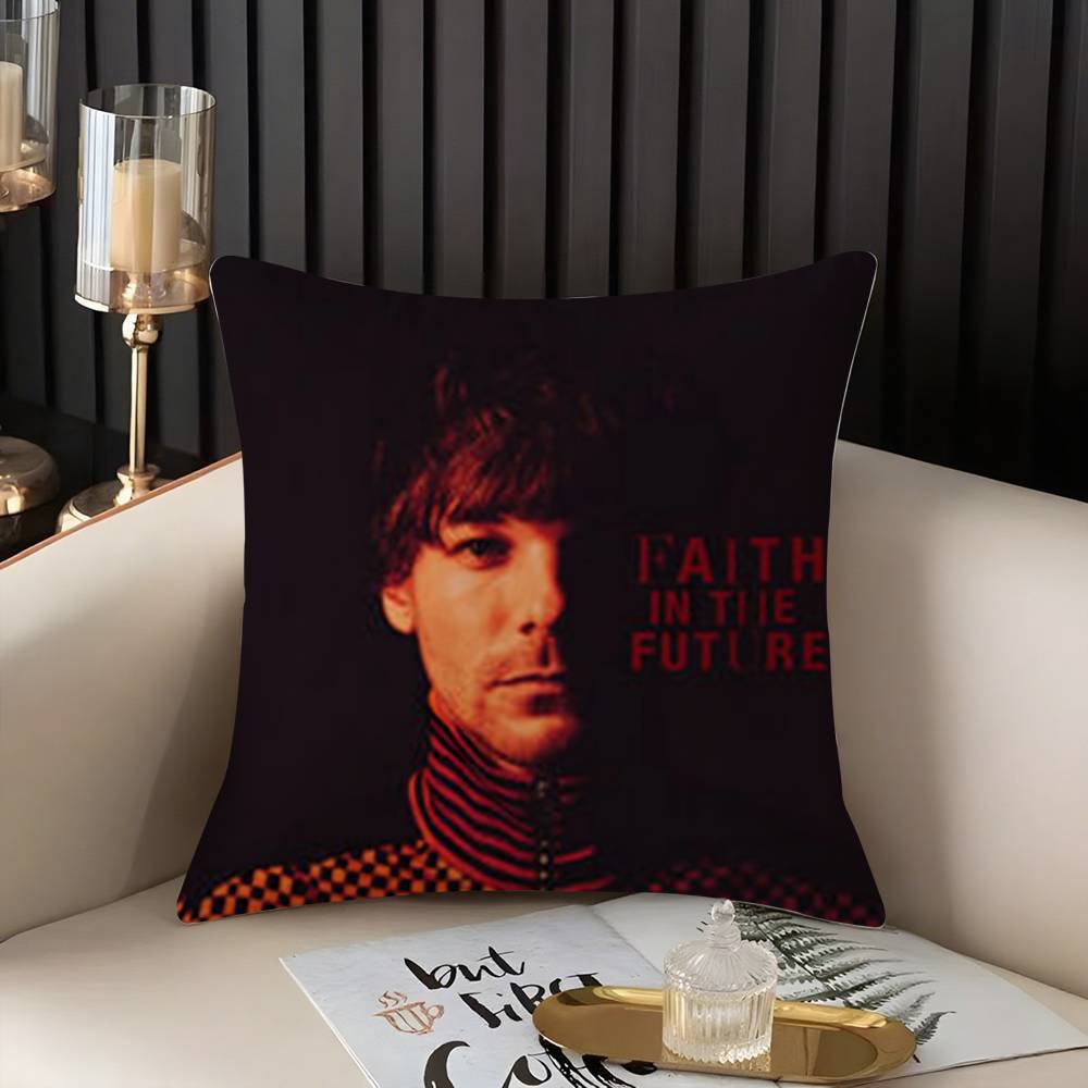 Louis Singer Tomlinsons Pillow Case Home Dorm Chair Back Short Plush Double-sided Printing Office Nap Time Cushion Cover