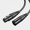 Neatula XLR Cable 3M Microphone Audio Interface Recording Live Balanced Connection Male-Female 3-Pin Black