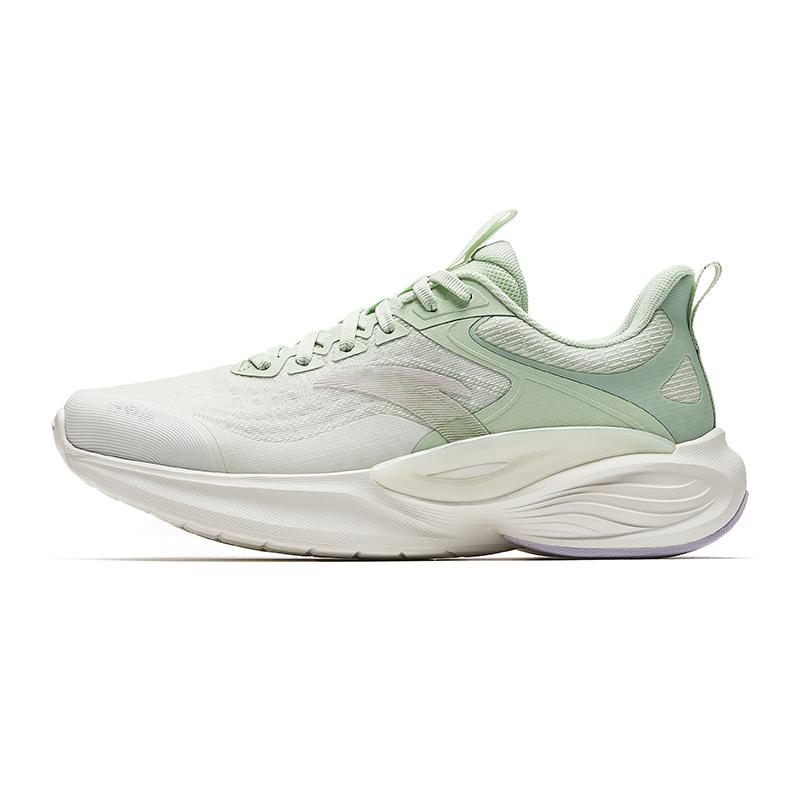 Anta Lingyun Comfortable Versatile Trendy Non-Slip Breathable Low-Top Casual Running Shoes Women Sneaker White Green 922525502-3 35.5