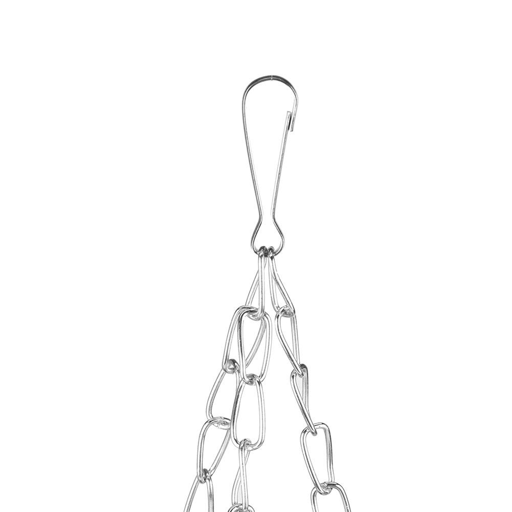 Pet Birds Toy Squirrel Coconut Shell Hanging Basket Sling with Acrylic Rings for Parrot Hammock