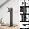 Single LCD Computer Freestanding for to Height Rotating Monitor, Stand, 13" 32" Screens, Swivel, Adjustable, HT05B-201