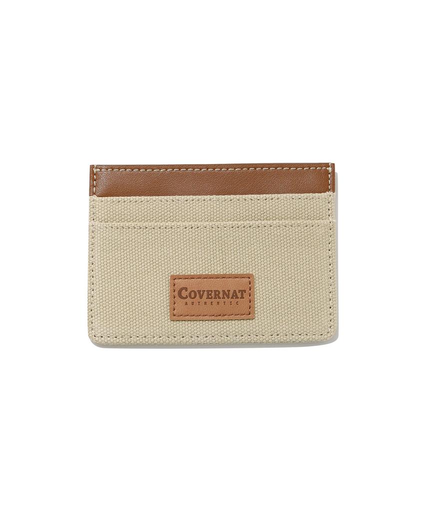 Covernat Canvas Card Holder Beige