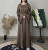 Middle Eastern Turkish Solid Color Multi-Color Large Size Robe Dress