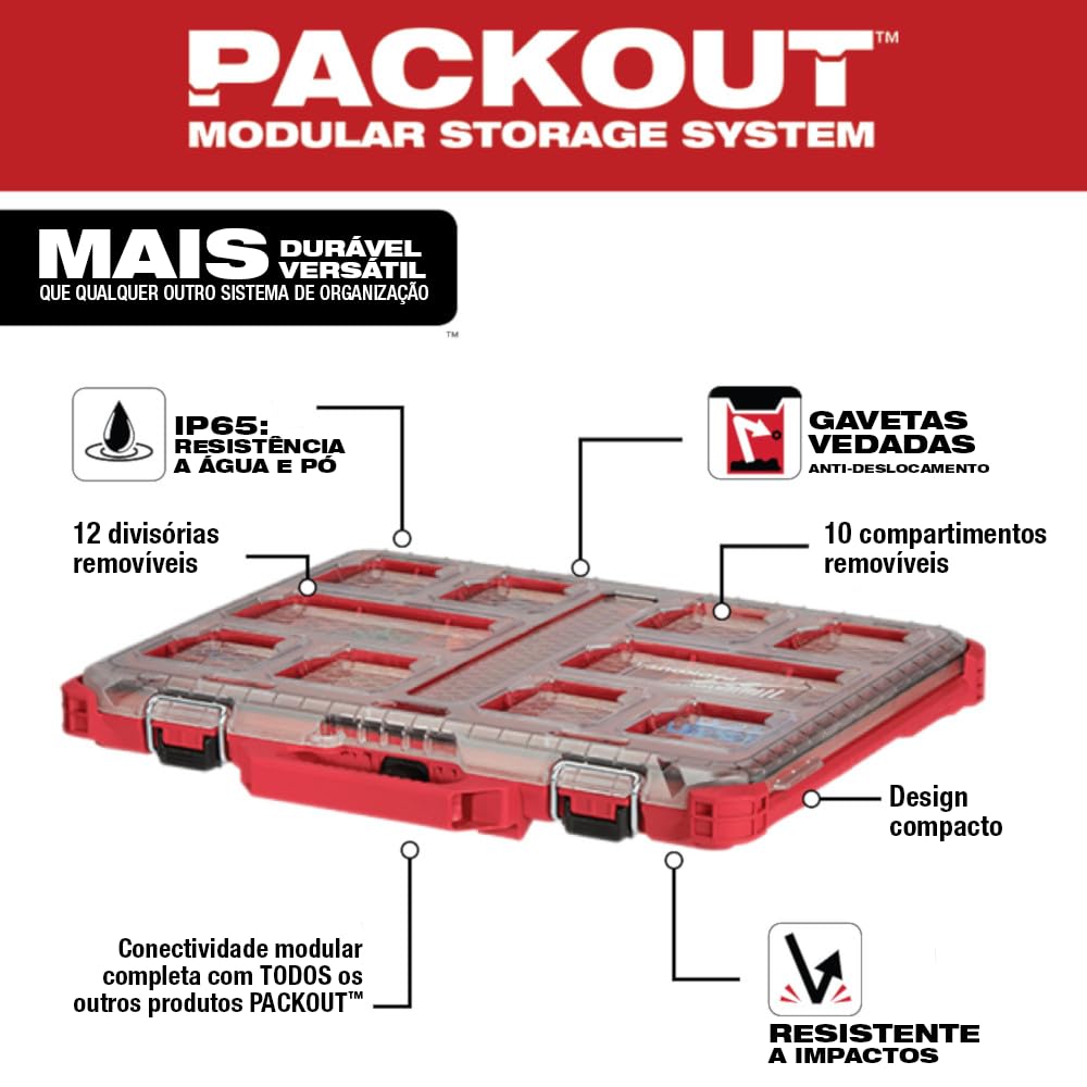 Low Profile Medium Part Milwaukee/PACKOUT Organizer, Size, Number 48-22-8431