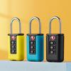 1PC Zollcode-Schloss für Reisegepäck, Passwort änderbar, schwarzes Schloss, Kontrastdesign, Vorhängeschloss, 3-stelliges Zahlenschloss